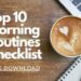 Top 10 Morning Routines Checklist Image